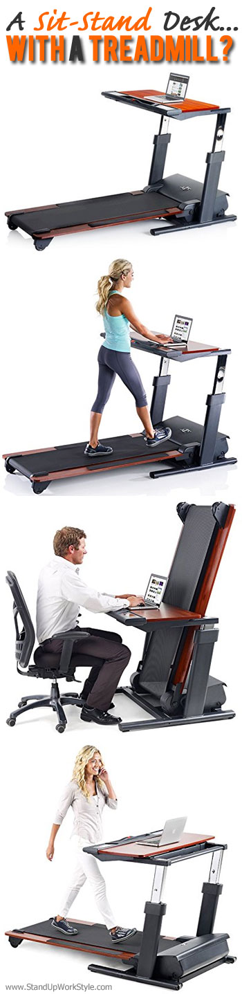NordicTrack Treadmill Desk - the Sit Stand Desk with Treadmill