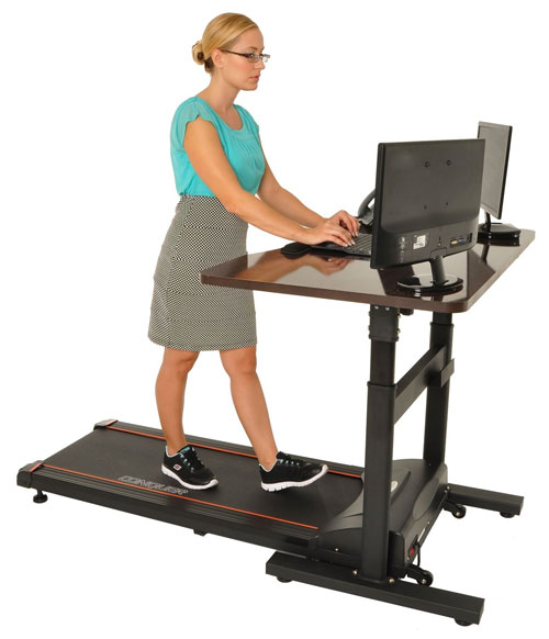 Conquer Walking Treadmill Desk with Adjustable Height Standing Desk and Electric Treadmill