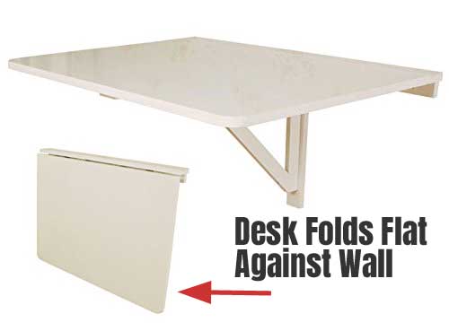 Wall Mounted Drop Leaf Desk Provides Perfect Money-Saving and Space-Saving Option for Treadmill Desks and Standing Workstations