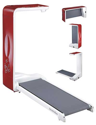SpaceWalker Folding Treadmill Positions - Space Saving and Multi-Functional Desk