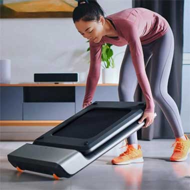 Folding Walking Pad is Easy to Fold, Roll and Move