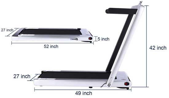 Folding Treadmill Dimensions