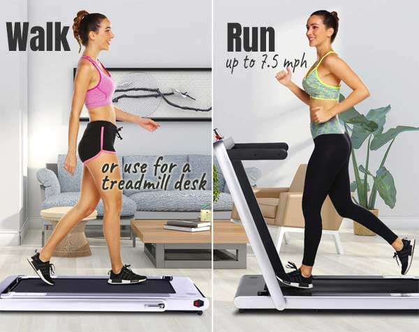 Under Desk Folding Treadmill for Running and Walking