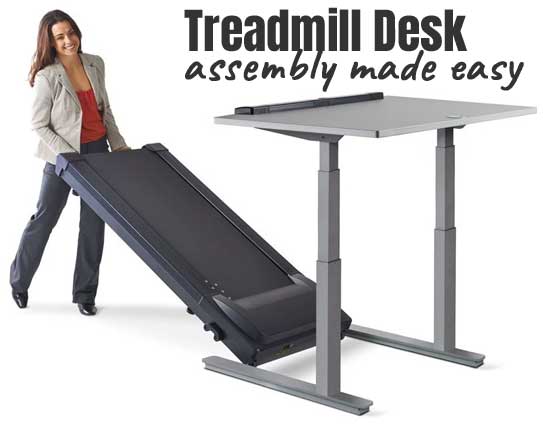 Treadmill Desk Assembly Made Easy - Treadmill and Desk Come Pre-Assembled